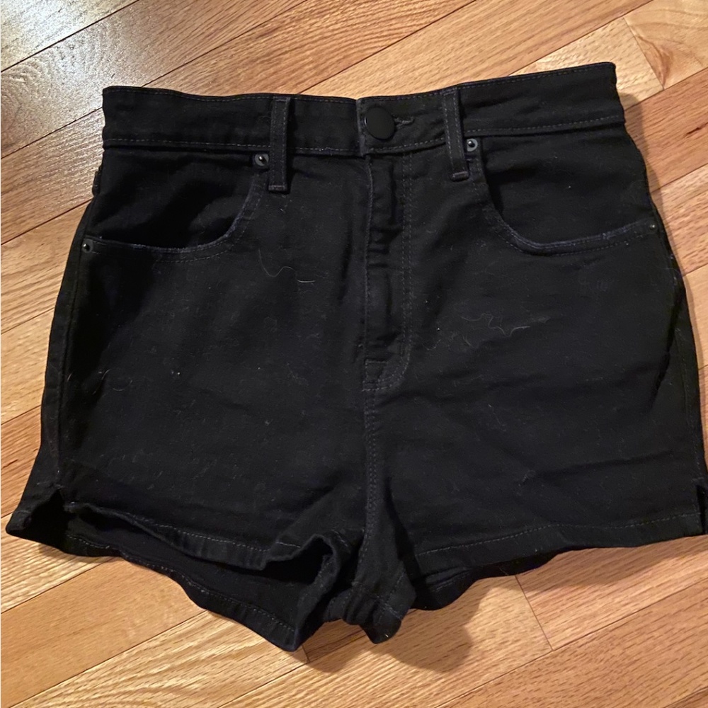 Urban Outfitters BDG high rise black denim shorts